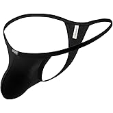 iKingsky Men's Pouch Thong Underwear Sexy Low Rise Bulge Underwear