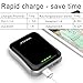 SINOELE 10000mAh Power Bank QC2.0 Phone Portable External Battery Packs Fast Charger for iPhone, Samsung, and More (Black)