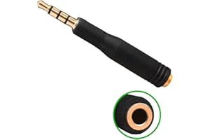 Headphone Extension Adapter Jacks Stereo Conversion Head 3.5mm Male to 5mm / 4 Poles Female Converter Headphone Extension Cab