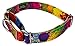 Country Brook Petz - Paint Splatter Martingale Dog Collar - Groovy Collection with 11 Far Out Designs (Large, 1 Inch Wide)