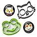 Tenta Kitchen Utensils Premium Silicone Frog Mold Cat Mold, Perfect Egg Molds for Eggs Made Using Only Eco-friendly Food Grade Nonstick Silicone Kitchen gadgets set of 2 (Cat/Frog)