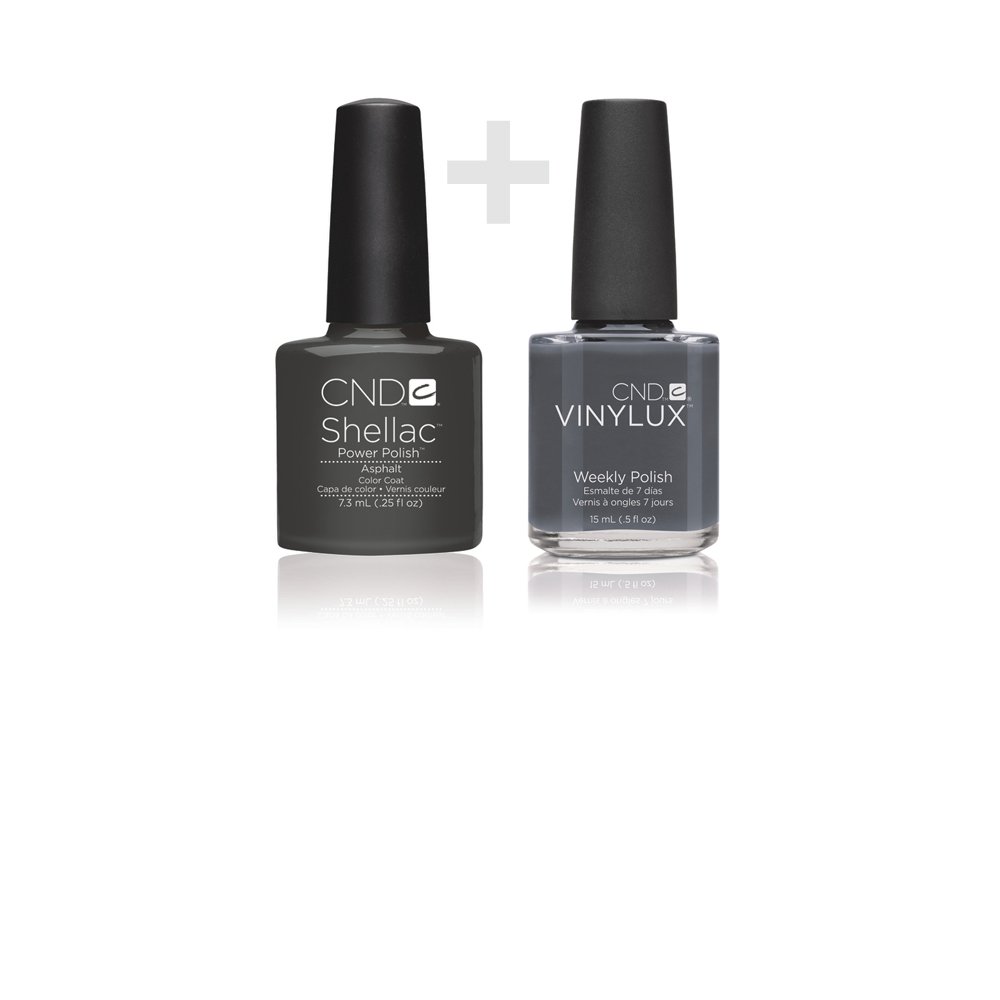 CND Duo Kit Shellac Asphalt Plus Vinylux Asphalt , 22.3 ml