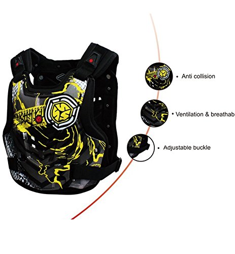 A.B Crew Motorcycle Body Armor Adult Street Bike Chest Protector Off-Road Dirt Bike Vest Protector - Thumbnail 2