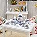 Odoria 1/12 Miniature Porcelain Tea Set 15Pcs Dollhouse Decoration Accessories, Blue Blossom