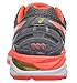 ASICS Women's GT-2000 4 Running Shoe, Charcoal/Flash Coral/Flash Yellow, 8.5 M US