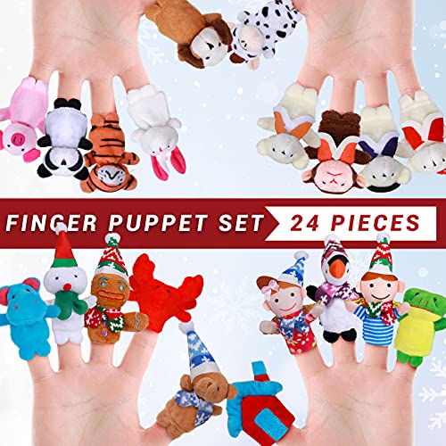 G.C 2021 Advent Calendars with Cute Finger Puppets Doll Animal Toy