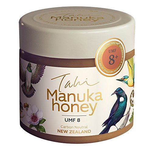 Manuka Honey (Miel Manuka) New Zealand Active UMF 8+ eco-friendly, raw and pure manuka honey 400gram (14.1oz) by Tahi