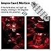 Partsam Red Car LED Lamps 42mm festoon 12SMD Interior Dome Map Lights Bulbs 12V 561 562 578, Pack of 2pcs