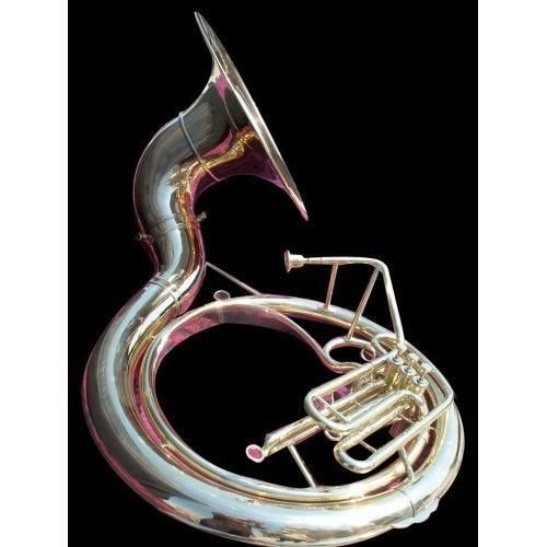 Queen Brass Sousaphone 25 Valve Big Tuba Made Of/Full Brass W/Bag Brass