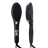Hair Straightener Brush with Anion Ceramic Iron, HONGNAL Anti-Scald Straightenin