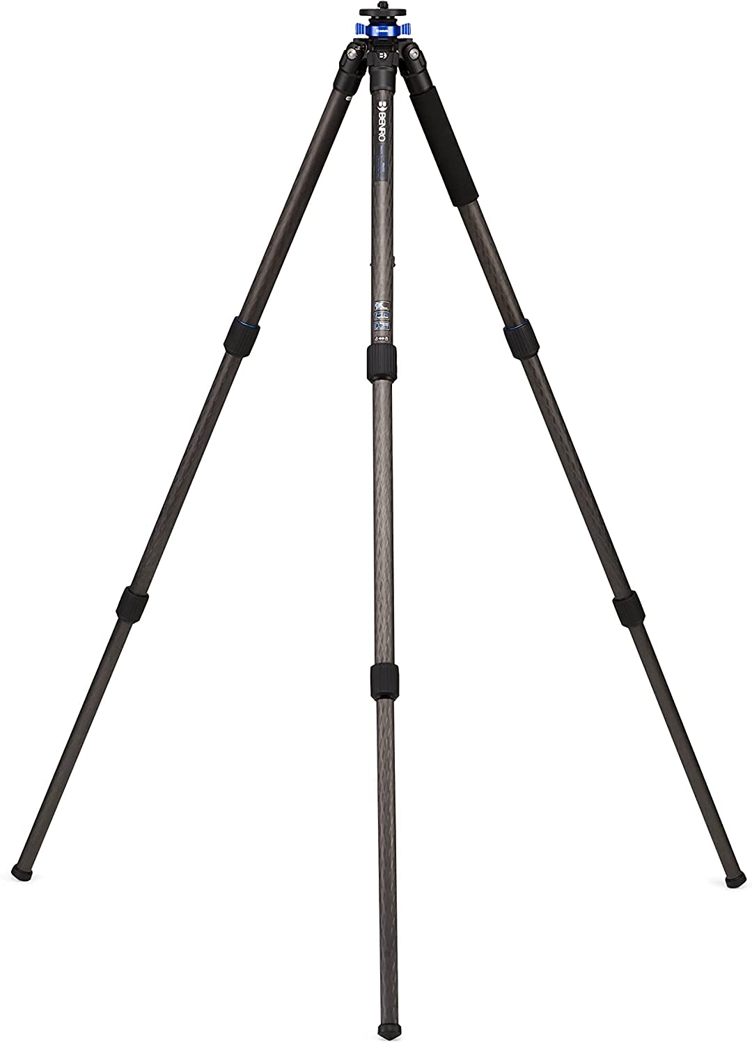 Benro Mach3 Carbon Fiber Tripod – Professional 3-Section Carbon Fiber Tripod with Twist Locks, Magnesium Castings, Interchangeable Feet & Carry Case for DSLR, Mirrorless & Video Cameras (TMA37C)