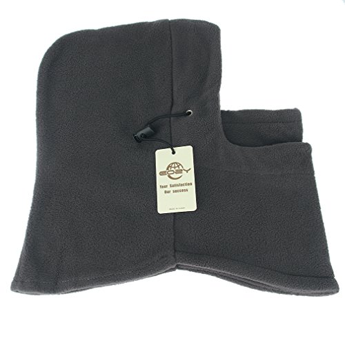 EOZY Unisex Adult Multi Use 6 in 1 Thermal Warm Fleece Balaclava Hood Full Face Mask Hat Grey