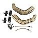 H World Shopping Airsoft Paintball Military Side Rail Set Guide Accessories for MICH Helmet (DE)