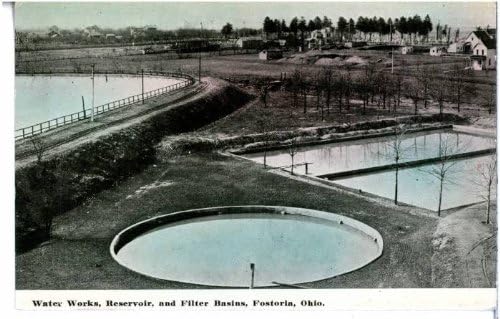 Photo Reprint Water Works, Reservoir, and Filter Basins, Fostoria, Ohio 1911-1920