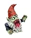 FICITI G150028 Zombie Gnome Garden Statue Sculpture, Scary Gnome, Halloween Decoration