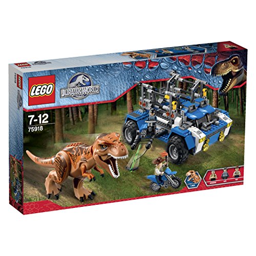 New lego jurassic world t. rex tracker 75918 building k…