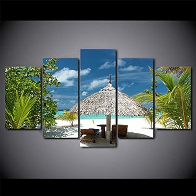 Get Arte de la pared playa sillas HD
