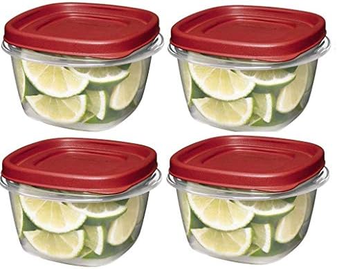 Rubbermaid 608866902607 Easy Find Lids Square 2-Cup Food Storage Container