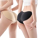 Eegla Outf1tters Women's 2pcs Seamless Padded Butt Lifter Hip Enhancer Thong Control Shapewear Panties Shaper Underwear Panty