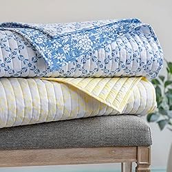 MARTHA STEWART Pamela Lemon Yellow Floral Queen