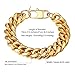 PROSTEEL Chunky Gold Bracelet Miami Cuban Link Chain HipHop Jewelry Rocker Biker Rapper Bracelets