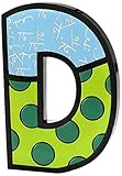 Gift Craft Romero Britto Polyresin Table Topper, Letter D