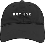 OVOY Boy Girls BOY BYE Print Dad Hat Adjustable Baseball Cap Unstructed Low Profile Polo Hat