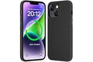 Mkeke Magnetic for iPhone 14 Case for iPhone 13 Case [Design for MagSafe] Liquid Silicone Shockproof Protective Phone Cover with Soft Microfiber Lining for Apple iPhone 13/14 (6.1"), Black