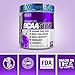 EVL BCAAs Amino Acids Powder - BCAA Powder Post Workout Recovery Drink and Stim Free Pre Workout Energy Drink Powder - 5g Branched Chain Amino Acids Supplement for Men - Furious Grape