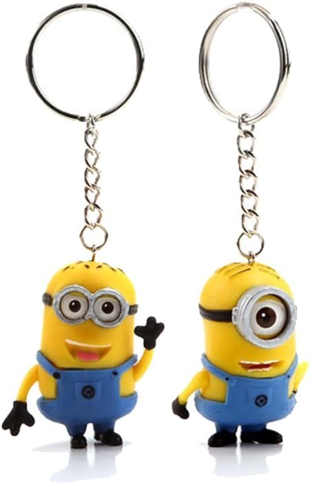 Amazon Reindear ミニオンキーホルダー かわいい怪盗グルーのミニオン大脱走 Me2 3d ミニオンズ キーリング オーナメント 2個セット 米国セラー 文房具 オフィス用品 文房具 オフィス用品