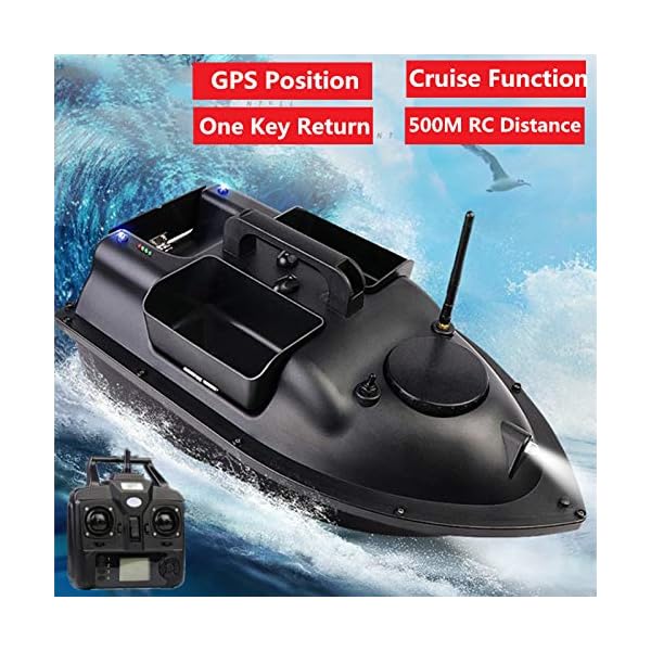 LANGSHI Angelköder-Boot RC Boot 500M Entfernung GPS Köder-Boot GPS Postion Auto Cruise Fernbedienung Angelköder-Boot Mit… – Bild 7