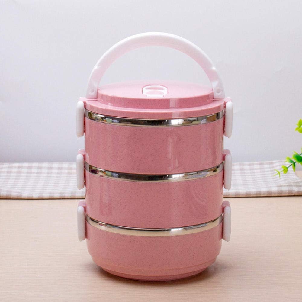 DFCYT Japanese Thermal Thermos Bento Box, Portable Stays Fresh Lunch Boxes, for Picnic Camping Food Container 2100Ml