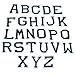 Partyfareast Number/Letter Set Patches For Clothing Iron On Applique Embroidery Sticker Badge DIY (26 alphabet letters set)