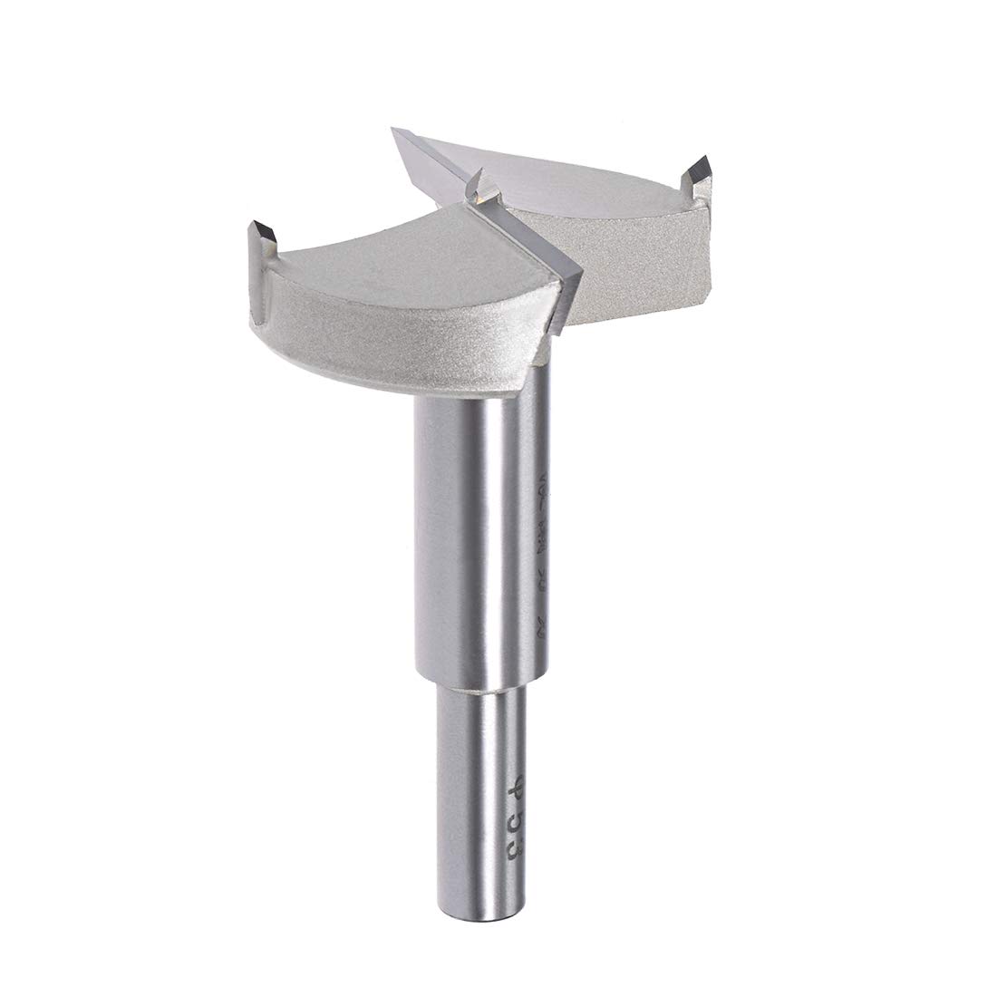 Sourcingmap Forstner Drill Bits 53mm, Tungsten Carbide Wood Hole Saw Auger Opener, Woodworking Hinge Hole Drilling Boring Bit Cutter (Beige, Silver Tone)