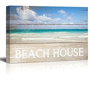 Marine Theme Canvas Wall Art - Beautiful Beach - Giclee Print Modern Wall Art | Stretched Gallery Wrap Ready to Hang Home Decoration - 12x18 inches