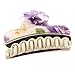 Kaide Florals Pattern Plastic Acrylic Claw Hair Clip Clamp,Jaw Hair clip Barrette for Girls and Women