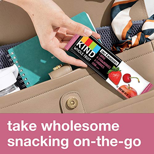 KIND Whole Fruit Bars, Strawberry Apple Chia, No Sugar Added, 1.2oz, 12