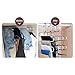 HonTop 4 Pack S-Type Multi-Purpose Pants Hangers Rack Stainless Steel Magic for Hanging Trousers Jeans Scarf Tie Clothes,Space Saving Storage Rack 5 Layers,4PCS White