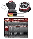 GrillingPros Weber iGrill2 Complete Master Kit with 3 Pro Meat Probes, 1 Ambient Pro Probe and Meat Smoking Guide Magnet