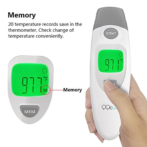 QQCute Digital Infrared Forehead and Ear Thermometer Electronic Medical