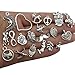100pcs Silver Charms, Mixed Smooth Tibetan Silver Metal Charms Pendants for Necklace Bracelet Jewelry Making Crafting (HM97)