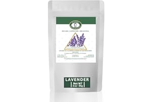 - 4D Herbs - Organic Lavender Buds Ultra Blue Lavender 100% Natural Dried Lavender Herbal Flower Petals Fragrance Sachets Tea Candles Soaps Baths Wedding Toss Crafts DIY Food Grade - 3 oz (85g)