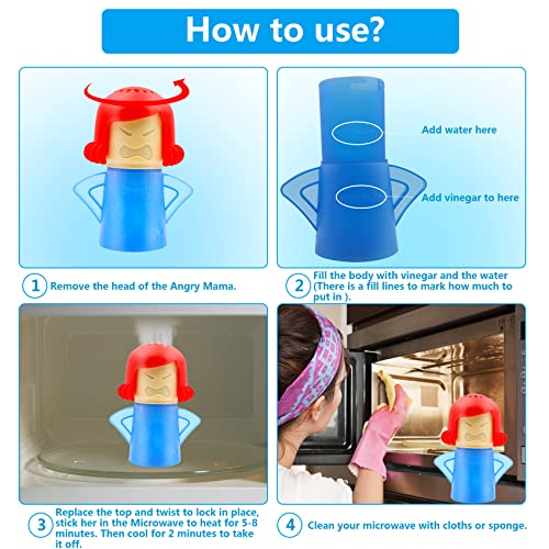 Abnaok Angry Mama Microwave Cleaner Angry Mom Microwave Oven Steam