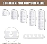 URAQT Cable Clip Organizer Set 5 Pcs Mini Self Adhesive Wire Management for Desk view 2