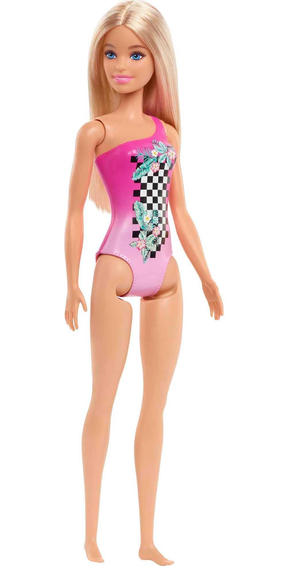 Barbie - Beach Doll - Pink Bathing Suit (HDC50)