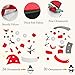 Qrooper DIY Felt Snowman DIY Kids Toys, Hanging Christmas Decorations with 44 Detachable Ornaments, Kids Toys for 2 3 4 5 Years Old,Set of 2 Pieces