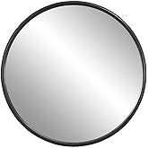 Uttermost Dawsyn Round Iron Metal and MDF Mirror in Aged Black