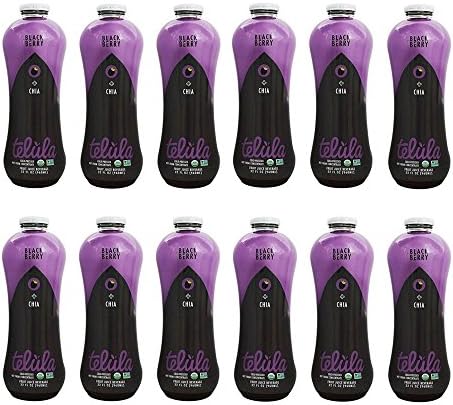 Telula Organic Fruit Juice Beverage Blackberry + Chia - 32 oz (12 PACKS)