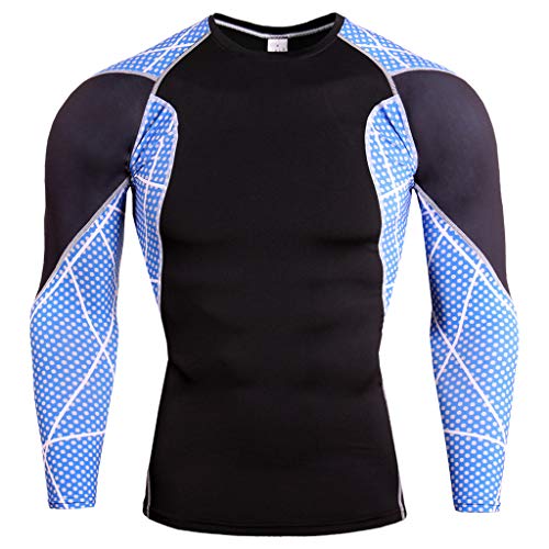 SSYUNO Men Sport Suit,Men Workout Leggings Fitness Sports Gym Running Yoga Athletic Jogger Sweatpants Tops