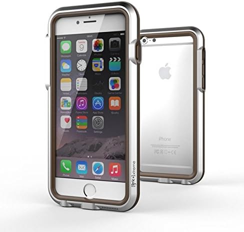 [BRIC+] XTREME Water Resistant and Bulletproof, Aircraft-Grade Aluminum Case, Armor for iPhone 6 - Silver Brown